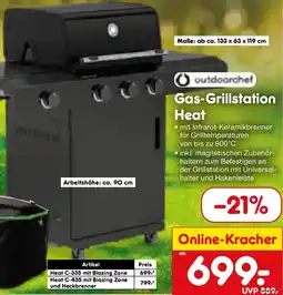 Netto Marken-Discount outdoorchef Gas-Grillstation Heat Angebot