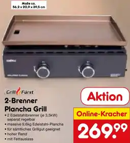 Netto Marken-Discount Grill Fürst 2-Brenner Plancha Grill Angebot
