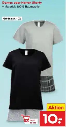 Netto Marken-Discount Damen oder Herren Shorty Angebot