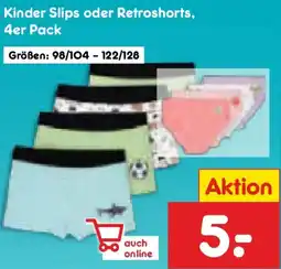 Netto Marken-Discount Kinder Slips oder Retroshorts, 4er Pack Angebot