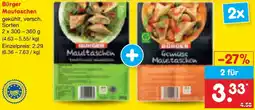 Netto Marken-Discount Bürger Mautaschen Angebot