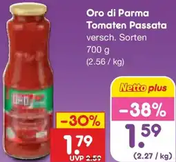 Netto Marken-Discount Oro di Parma Tomaten Passata Angebot