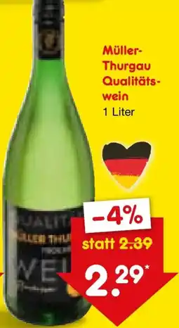 Netto Marken-Discount Müller Thurgau Qualitätswein Angebot