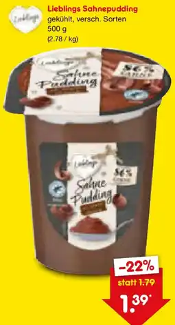 Netto Marken-Discount Lieblings Sahnepudding Angebot