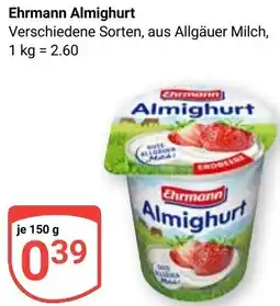 Globus Ehrmann Almighurt Angebot