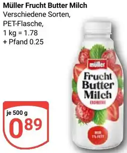 Globus Müller Frucht Butter Milch Angebot