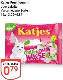 Globus Katjes Fruchtgummi oder Lakritz Angebot