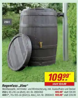 toom Baumarkt Regenfass,,Vino" Angebot