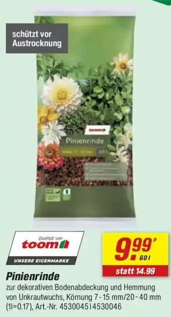 toom Baumarkt Pinienrinde Angebot
