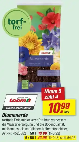toom Baumarkt Blumenerde Angebot