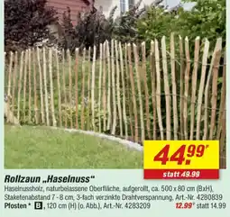 toom Baumarkt Rollzaun ,,Haselnuss" Angebot