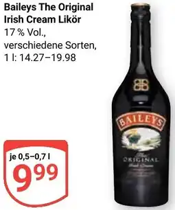 Globus Baileys The Original Irish Cream Likör Angebot