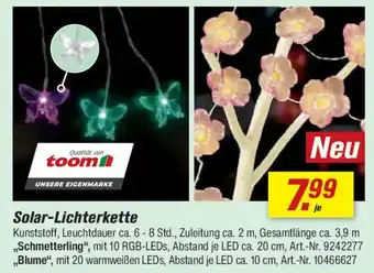 toom Baumarkt Solar-Lichterkette Angebot