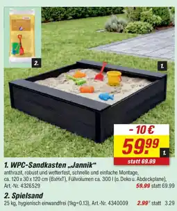 toom Baumarkt 1. WPC-Sandkasten,,Jannik" Angebot