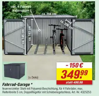 toom Baumarkt Fahrrad-Garage Angebot