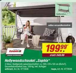 toom Baumarkt Hollywoodschaukel ,,Sophia" Angebot