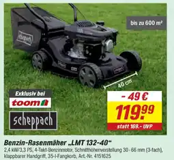 toom Baumarkt scheppach Benzin-Rasenmäher ,,LMT 132-40" Angebot