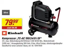 toom Baumarkt Einhell Kompressor,,TC-AC 190/24/8 1 OF" Angebot