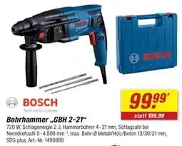 toom Baumarkt BOSCH Bohrhammer ,,GBH 2-21" Angebot