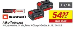 toom Baumarkt Einhell Akku-Twinpack Angebot