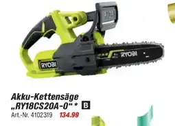 toom Baumarkt RYOBI Akku-Kettensäge ,,RY18CS20A-0" Angebot