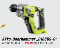 toom Baumarkt RYOBI Akku-Bohrhammer ,,R18SDS-0" Angebot