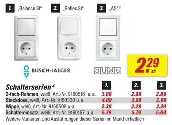 toom Baumarkt BUSCH-JAEGER | JUNG Schalterserien Angebot
