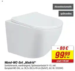 toom Baumarkt Wand-WC-Set ,,Madrid" Angebot