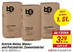 toom Baumarkt Estrich-Beton, Mauer- und Putzmörtel, Zementmörtel Angebot