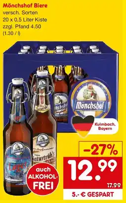 Netto Getränke Discount Mönchshof Biere Angebot