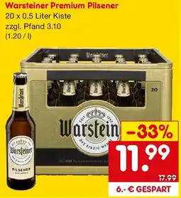 Netto Getränke Discount Warsteiner Premium Pilsener Angebot
