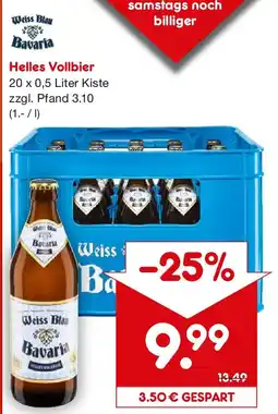 Netto Getränke Discount Weiss Blau Bavaria Helles Vollbier Angebot