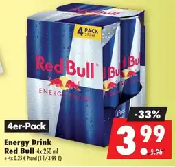 Mäc Geiz Red Bull Energy Drink Angebot