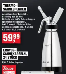 Handelshof HENDI THERMO- SAHNESPENDER Angebot