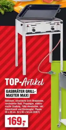 Handelshof HENDI GASBRÄTER GRILL- MASTER MAXI Angebot