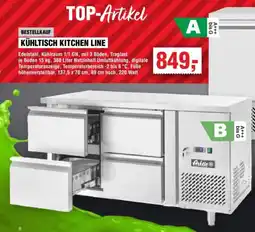 Handelshof Arktic KÜHLTISCH KITCHEN LINE Angebot