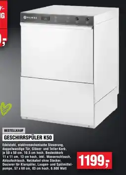 Handelshof HENDI GESCHIRRSPÜLER K50 Angebot