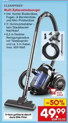 Netto Marken-Discount CLEANMAXX Multi-Zyklonstaubsauger Angebot