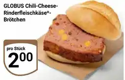 Globus GLOBUS Chili-Cheese Rinderfleischkäse Brötchen Angebot