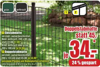 B1 Discount Baumarkt Doppelstabmatte Angebot