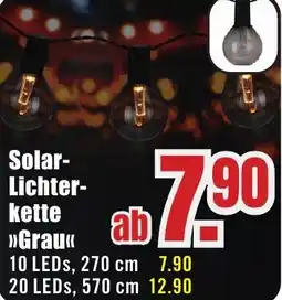 B1 Discount Baumarkt Solar Lichterkette Grau Angebot