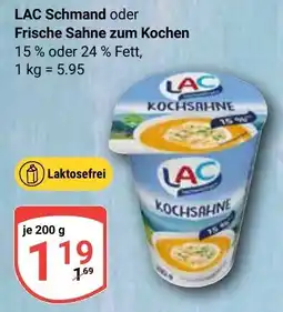 Globus LAC Schmand oder Frische Sahne zum Kochen Angebot
