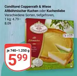 Globus Conditorei Coppenrath & Wiese Altböhmischer Kuchen oder Kuchenliebe Angebot