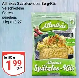 Globus Allmikäs Spätzles oder Berg-Käs Angebot
