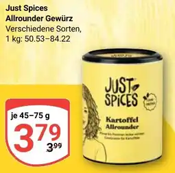 Globus Just Spices Allrounder Gewürz Angebot