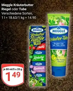 Globus Meggle Kräuterbutter Riegel oder Tube Angebot