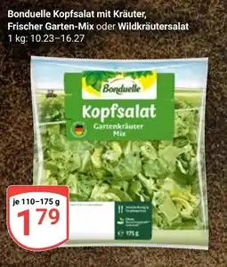 Globus Bonduelle Kopfsalat mit Kräuter, Frischer Garten-Mix oder Wildkräutersalat Angebot