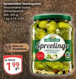 Globus Spreewaldhof Gewürzgurken Angebot
