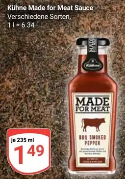 Globus Kühne Made for Meat Sauce Angebot