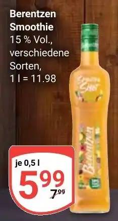Globus Berentzen Smoothie Angebot